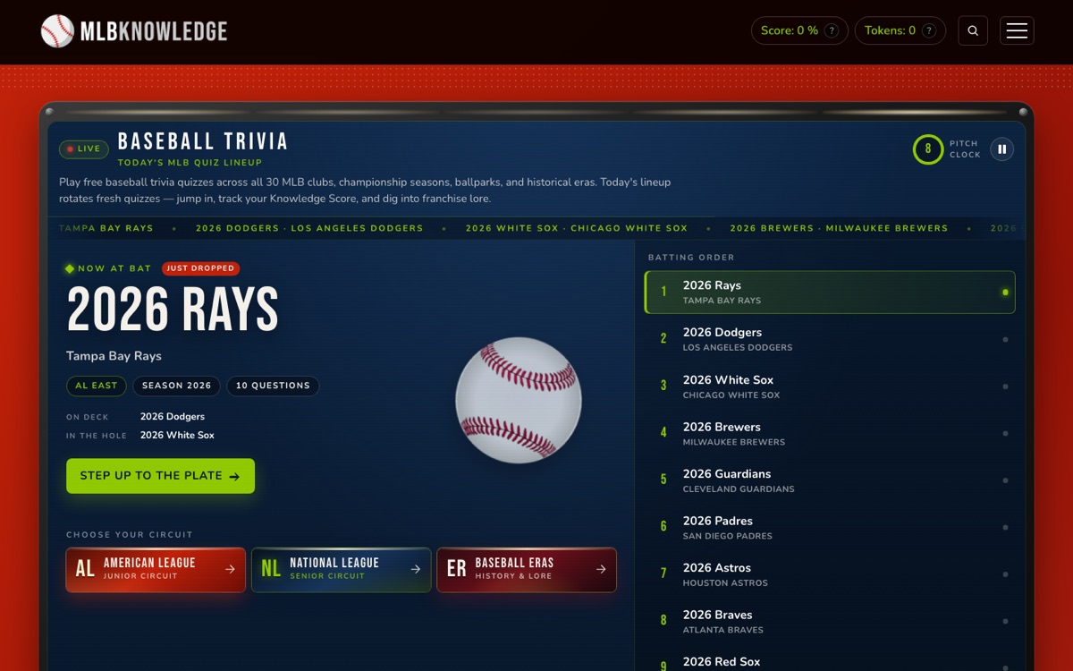 MLB Knowledge homepage